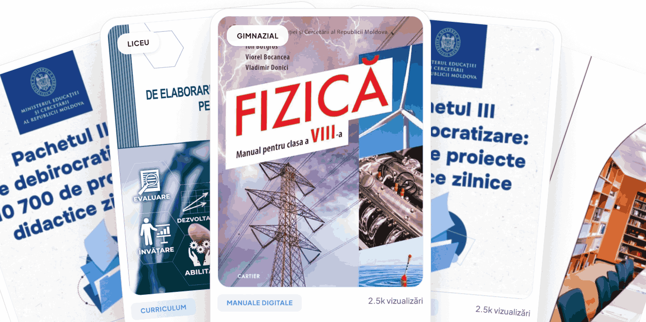Resurse educaționale – cărți și materiale didactice digitale